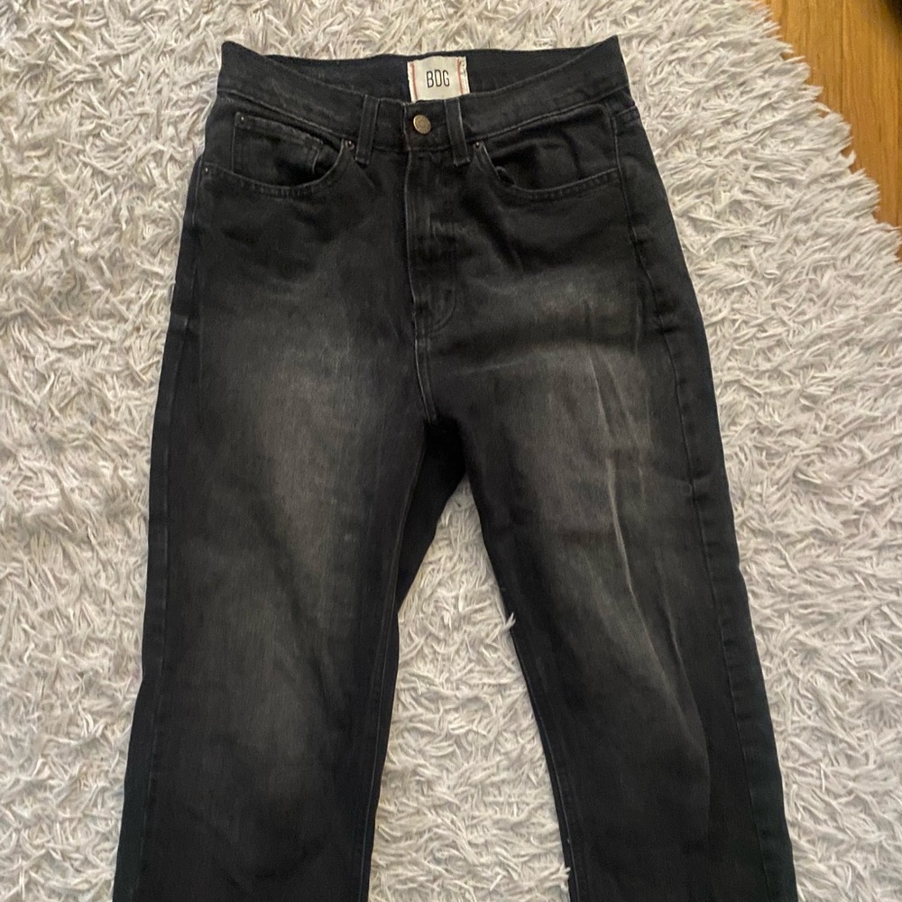 BDG high rise wide legs black jeans